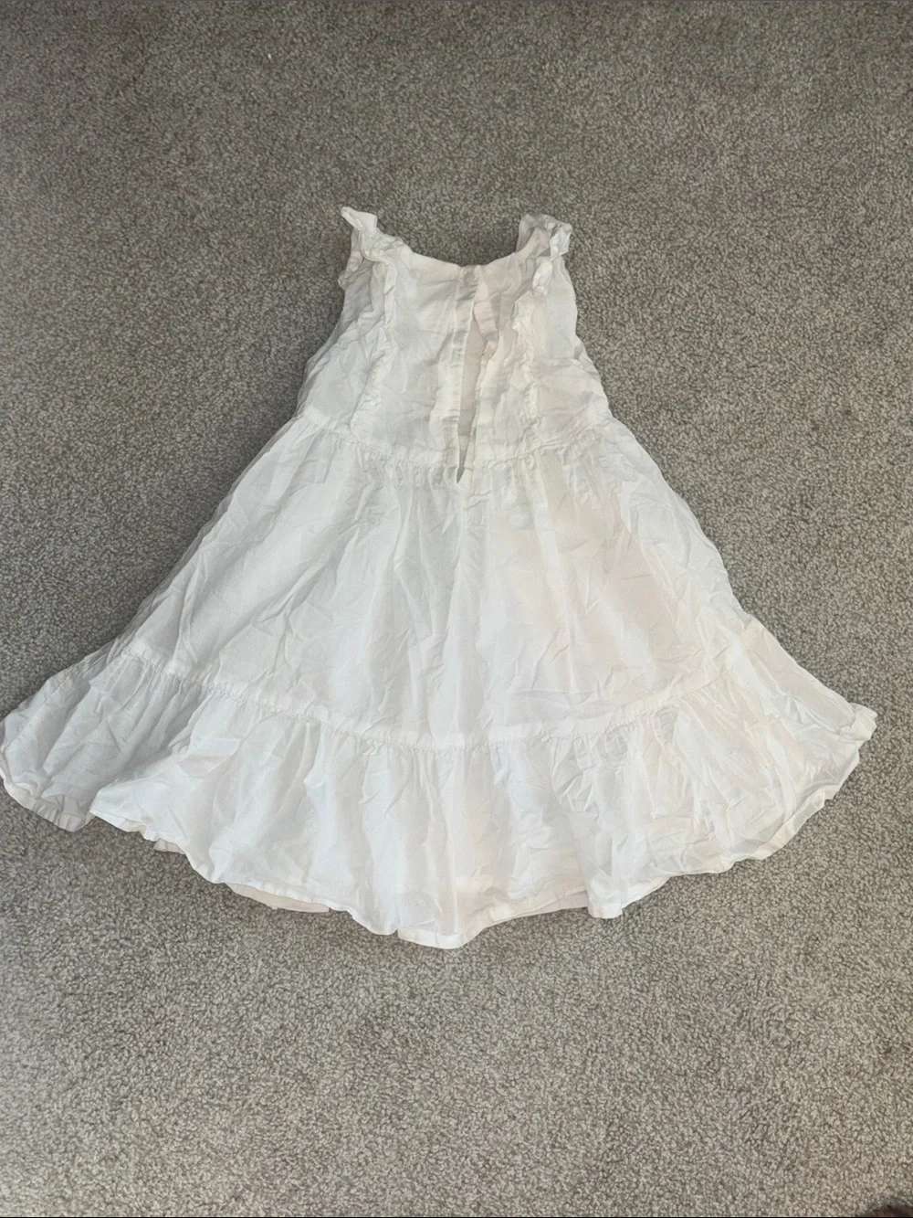 OshKosh B'gosh White Tiered Ruffle Sundress